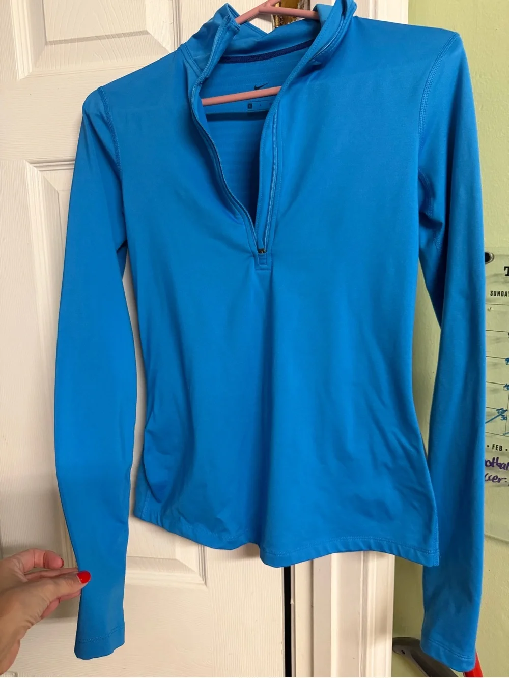 Women’s Long-Sleeve Quarter-Zip Performance Top - Blue